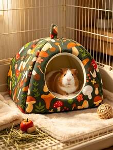 1/2 Pcs Guinea Pig Hideout Soft And Comfortable Pet Tunnel Bed For All Seasons, Suitable For Hamsters, Guinea Pigs, Hedgehogs,Rabbits And Other Small Pets - Multicolor - View 7