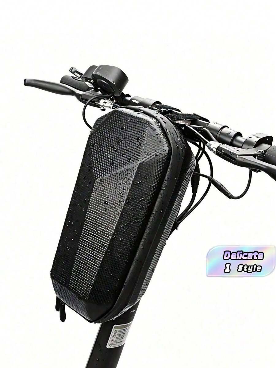 Tas Stang Sepeda Tahan Air dengan Cangkang Keras, Tas Rangka Depan dengan Pengait Cepat, Cocok untuk Sepeda Lipat, Skuter, dan Sepeda Keseimbangan - MultiWarna - View 1