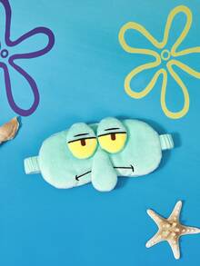 SpongeBob SquarePants | Joivida 1pc Theme Plush Sleep Eye Mask 3D Crab Boss Octopus Brother Cartoon Light Blocking Eye Mask Travel Napping Soft Eye Mask - Multicolor - View 8