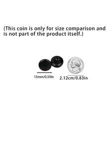 Round Resin Buttons-Versatile Decorative Fasteners For Sweaters And Shirts; Ideal For Kindergarten Children's DIY Crafts And Button Art. - 50pcs - View 3