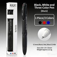 Pulpen Ballpoint 3 Warna, Pulpen Ballpoint Multiwarna 3-in-1 yang Dapat Ditarik dengan Tinta Hitam, Merah, Biru Cepat Kering, Pulpen Ballpoint Ujung Ganda CS, Pulpen Multiwarna Warna Lembut, Untuk Kantor, Sekolah, Mencatat, Menulis, Menandai, Kembali ke Sekolah - Bulat - View 19