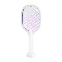 2‑In‑1 UV Electric Bug Zapper Swatter,USB Rechargeable Mosquito Swatter With Charging Base,Effective For Indoor & Outdoor Use - Multiple Styles - View 6