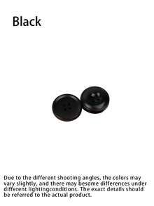 Round Resin Buttons-Versatile Decorative Fasteners For Sweaters And Shirts; Ideal For Kindergarten Children's DIY Crafts And Button Art. - 50pcs - View 14