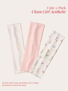 Aralina Leisurewear Active 3pk Headband Yoga Pilates Gym Workout Active Wear Headband Three Pieces - Multicolor - View 3