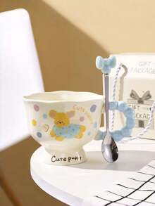 Cross Border Graduation Gift, Ceramic Puppy Mug, Cartoon Bear With High Appearance, Breakfast For Couples, Water Cup, Birthday Gift - Multicolor - View 5
