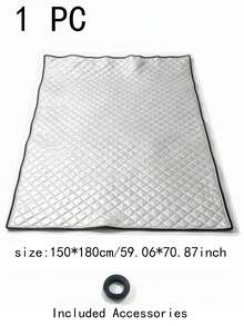 1PC Thickened Triple-Layer Windproof Curtain For Bedroom, Living Room, And Bathroom - Thermal Insulation, Sunlight Blocking, Soundproofing, And Sealing Window Curtain - Aluminum Film Black - View 11