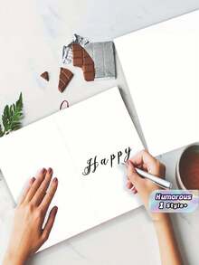 بطاقة تهنئة عيد الأب مضحكة وفكاهية ودافئة مع ظرف، 1 قطعة، للأب وزوج الأب والأحباء والزوج والصديق، فكرة هدية مثالية للاحتفال والحفلات والمكتب والمنزل والمكتب، ضرورية ورائجة - متعدد الألوان - مشاهدة 1