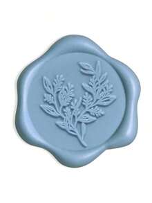 20/30/50/100 Pcs Wax Seal Stickers, Wedding Invitation Envelope Sealing Stickers, Self-Adhesive Envelope Sealing Stickers, Suitable For Weddings, Invitations, Envelopes, Gift Wrapping, Christmas And Other Events. - Dusty Blue - View 7