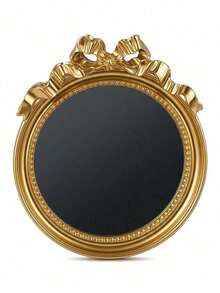 Muroi Mono 1Pc Resin Retro Baroque Hand Mirror, Ins Luxury Embossed Floral Princess Lolita Makeup Mirror, Clear Portable Handheld Cosmetic Mirror For Salon Grooming & Room Ornament, Nice Present For Birthday, Valentine's Day, Mother's Day, Thanksgiving Day - Multicolor - View 16