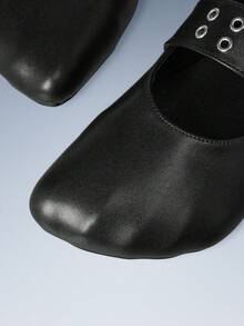 CUCCOO GRLICON Ladies, Flat Shoes, Vacation Atmosphere, Summer Wear, Travel Essentials, Y2K, Cool Girl Night Out Wear Fall Shoes - Black - View 4