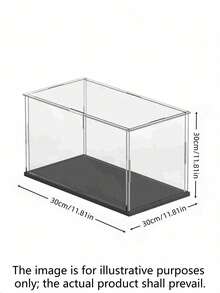 1Pc Clear Acrylic Display Case Dustproof Cover Box For Figures Statues Trophies Balls Models Building Blocks Collectibles Memorabilia Crafts Protective Exhibition Showcase - multicolor - View 9