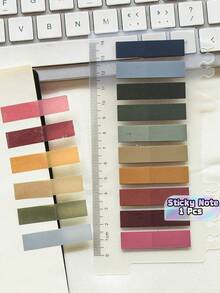 1/10/20 Packs Full‑Color Autumn Glow Index Tabs, Semi‑Transparent Plastic PET Marking Strips - Multicolor - View 1