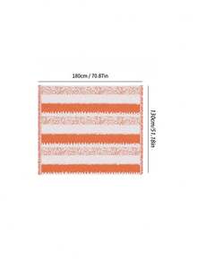 1pc Colorful Chenille Sofa Cover, One-Piece Sofa Protector With Tassel Design, All-Season Full Coverage, Pet-Friendly, Machine Washable, For Bedroom, Living Room, Office, Fits 1-4 Seater Sofa - Multicolor - View 3