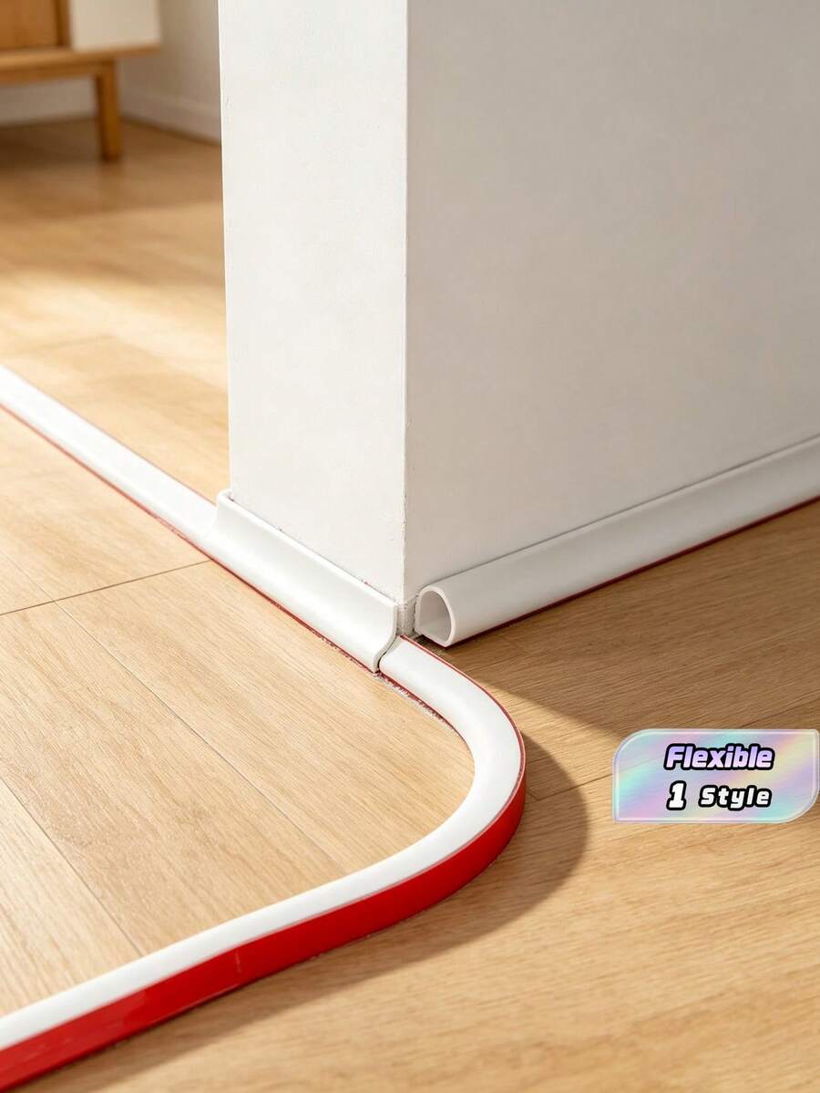 1pc 196.85inch Compact Soft Cable Slot - 1.5cm Wide, Clear Line, Anti-Tread, Decorative Wire Cover Strip For Hidden Cable Management - multicolor - View 1