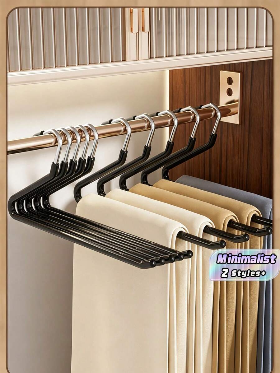 Goose Shaped Pants Rack, No Trace, Anti Slip, Household Pull-Out Pants Hanging, Stainless Steel Thick Wardrobe Shaped Hanging, Pants Storage. - Multicolor - View 1