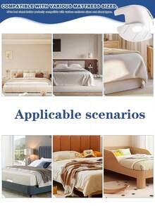 8pcs, Bed Sheet Holder, Anti Slip Fastening Buckle For Bed Sheets, Small Tool For Keeping Flat Household Bed Sheets, Invisible Slot Type Anti Slip Bed Sheet Clip, Invisible Fastening Buckle For Bed Sheets - Multicolor - View 7