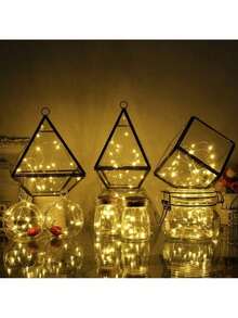 20m 200‑LED String Lights, Warm White, USB Powered. Suitable For DIY Weddings, Dorms, Bedrooms, Parties, Floral Decorations, Birthday Decor, Campus Decorations, Holiday Decorations, Courtyard And Garden Decorations, Etc. - Warm White - View 3