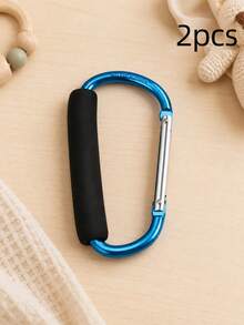 1/2 Pack, Color Optional, Stroller Hook, Non-Slip Foam Trolley Buckle, Baby Walking Artifact, Mommy Bag Hook. - Multicolor - View 14