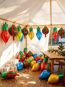 Christmas Light Bulb Decorations, Suitable For Front Porches, Courtyards, House Entrances, Holiday Photo Backdrops, Christmas-Themed Parties, Winter Celebrations, New Year's Parties, And Other Occasions. - Christmas trumpet light bulb hanging ball - View 9