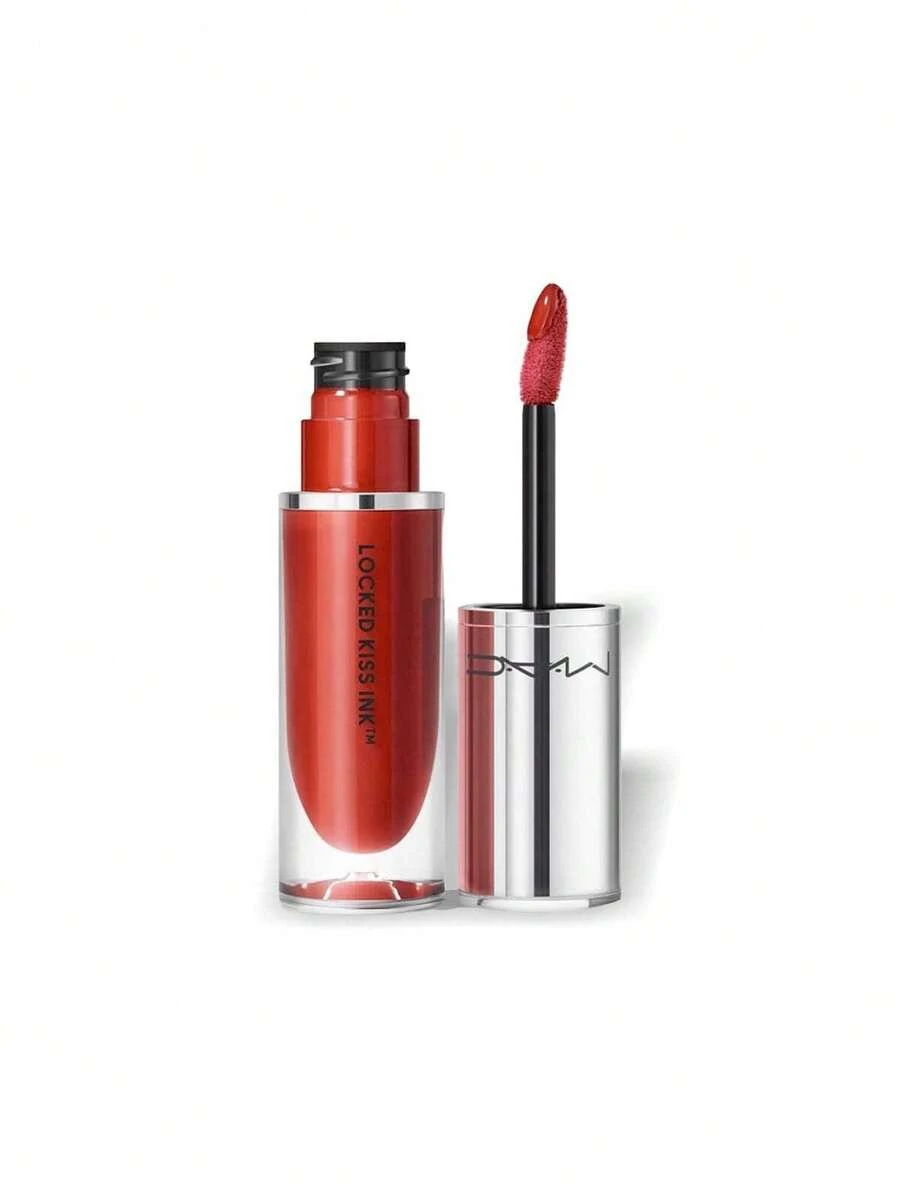 MAC LOCKED KISS INK 24HR LIPCOLOUR, 4ml – Liquid Lipstick, 24-Hour Wear, For Women, Vibrant Red, Suitable For Daily Wear - Extra chili - View 1