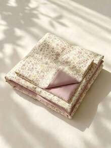 Cirelle 3pcs Polyester Floral Duvet Cover Set - Shabby Chic Pink Ditsy Flower Bedding Set With Soft Reversible (AB-Side) Comforter Cover & 2 Shams (No Insert) - Yingman - View 7