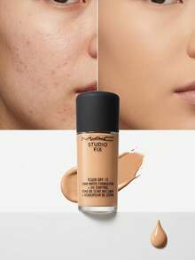 Mac Studio Fix Fluid SPF15 NC20 30ml – Foundation, 24-Hour Matte, For Oily Skin, NC20, Suitable For Daily Makeup Routine - NC20 - View 4