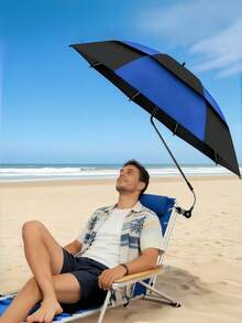 360° Adjustable Clip On Umbrella For Beach Chair, Portable Sun Shade With UV Protection, Outdoor Patio Camping Fishing Umbrella, Carry Bag Included - Multicolor - View 6