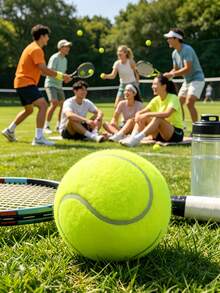 High Elastic Training Tennis Balls, Durable Practice Sports Balls With Superior Bounce For Beginner Athletes, Outdoor Court Exercise Equipment, Also Perfect As Tough Chew Toy For Active Dogs, Ideal Gift For Sports Lovers - Green - View 2