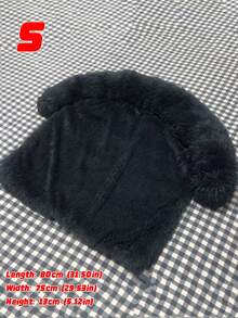 Round Dog Nest, Two Types Of Dogs, Half Circle Pet, Half Circle Low, Half Circle Sofa, Ordinary Scraping Pad, Pet Dog, Long Hair - Multicolor - View 12