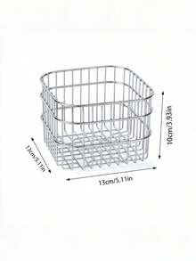 Desktop Cosmetics Storage Basket Ins Style Multi-Purpose Organizer Box For Beauty Makeup Dressing Table Bathroom Washstand Kitchen Must Have Smart Choice - View 9