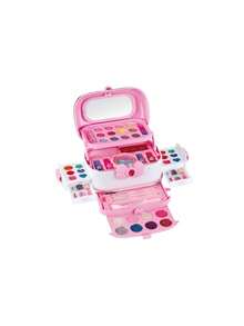 SHEIN 1pc Children's Playhouse Cosmetics Set, Girls' Makeup Box, Princess Handbag, Performance Dressing Supplies, Lipstick, Eye Shadow, Gift Box, Girls' Birthday Gift - Makeup Set - View 15