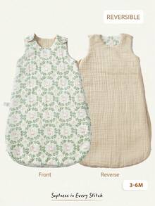 Cozy Pixies 1-Piece Baby Sleeping Bag, With Cute Printed Pattern On Both Sides, Soft And Comfortable, Suitable For Newborn Gifts (3 Choices) - Multicolor - View 19