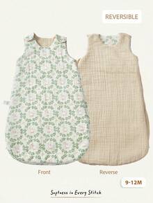 Cozy Pixies 1-Piece Baby Sleeping Bag, With Cute Printed Pattern On Both Sides, Soft And Comfortable, Suitable For Newborn Gifts (3 Choices) - Multicolor - View 17