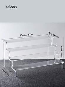 1pc4 Ter Acylic Disply Stand Clear Perfume Organizer Large Cupcake Holeer Party Dessert Display Rack Multifunctional Sterage ShlfFor Cllectibles Home Decor Party Suples - one-size - View 5
