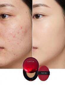 TIRTIR Mask Fit Red Cushion 24W Soft Beige 18 G – Cushion Foundation, Long-Lasting, For All Skin Types, Soft Beige, Suitable For Daily Makeup Routine - 24W Soft Beige - View 3