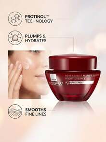 Avon Anew Reversalist Plump & Smooth Night Cream 50 Ml – Moisturizer, Anti-Aging, For Mature Skin, Protinol, Suitable For Overnight Skincare Routine - Multicolor - View 3