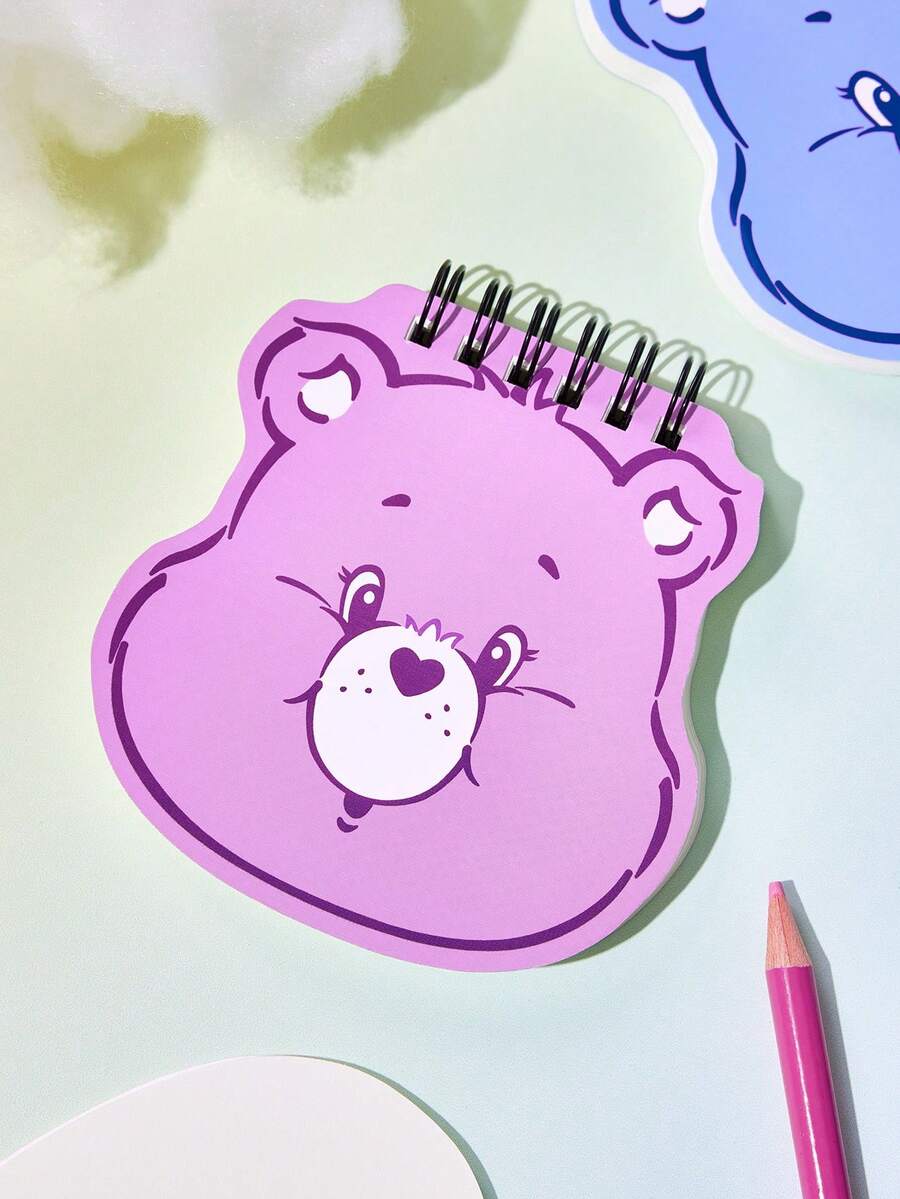 SHEIN X Care Bears Love Bear 外星人筆記本(紫色) - 紫熊 - 查看 1