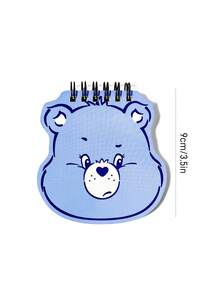 SHEIN X Care Bears Love Bear Alien Notebook (Blue) - Blue Bear - View 3