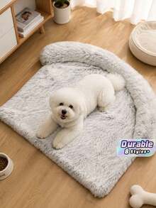 Round Dog Nest, Two Types Of Dogs, Half Circle Pet, Half Circle Low, Half Circle Sofa, Ordinary Scraping Pad, Pet Dog, Long Hair - Multicolor - View 1
