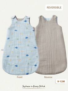 Cozy Pixies 1-Piece Baby Sleeping Bag, With Cute Printed Pattern On Both Sides, Soft And Comfortable, Suitable For Newborn Gifts (3 Choices) - Multicolor - View 15
