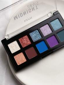 NYX Eye Shadow Palette 01 Midnight Chaos 8.5 G – Eye Shadow Palette, Highly Pigmented, For Makeup Enthusiasts, Multi-Color, Suitable For Night Out - Black - View 2