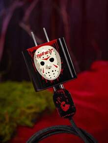WB Horror X SHEIN 3件組數據線保護套，適用於充電器，充電線保護套（不含數據線） - 黑色 - 查看 2