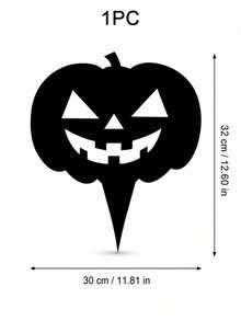 Muroi Mono 1PC Halloween Acrylic Garden Stake, Black Ghost, Jack-O'-Lantern Pumpkin Or Screaming Face Yard Sign With Ground Insert Design, Spooky Outdoor Lawn Decoration For Garden, Yard, Patio, Pathway, Front Porch, Halloween Party And Seasonal Decor - multicolor - View 11