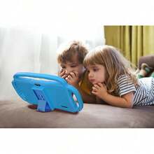 Tablet Edukasi Anak 7 inci, 4GB+64GB, Quad-Core 1.3GHz, Android 13, Layar IPS HD 1024x600, Kamera 2MP+2MP, Kontrol Orang Tua WiFi, Bahan ABS Silikon, Aksesoris Lengkap Termasuk - MultiWarna - View 2