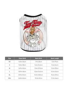 TOM & JERRY X SHEIN Pet T-Shirts: Cute Anti-Shedding Vests For Small Dogs And Cats (Spring/Summer Collection) - Multicolor - View 5
