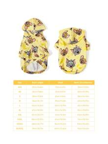 TOM & JERRY X SHEIN 1pc Pattern Printed Pet Hoodie Sweatshirt, Cat & Dog Clothes, Multiple Sizes Available,To M,Je Rry - Multicolor - View 5