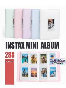 288 Pockets Mini Photo Album Suitable For Fujifilm Instax Mini 12 11 40 70 90 Liplay Link Instant Cameras - one size fits all - View 1