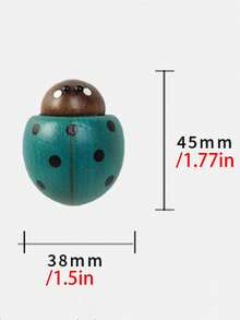 Wooden Ladybug Bottle Opener Fridge Magnet, Creative Beetle Magnetic Bottle Opener, Wood Craft Decor For Refrigerator - View 3