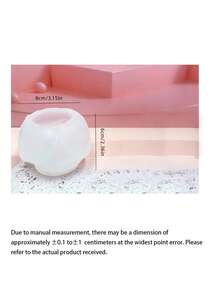 1 Set Of 3 Rose Shaped Silicone Candle Molds (Small, Medium, Large) - White - View 7