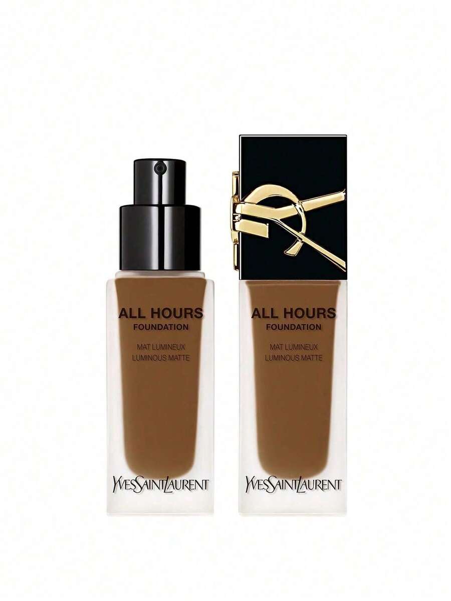 Yves Saint Laurent All Hours Foundation DW7 25 Ml – Foundation, Luminous Matte, For Deep Skin Tones, DW7 Deep, Suitable For All Day Wear - DW7 - View 1